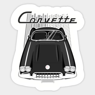 Corvette C1 1958-1960 - Black Sticker